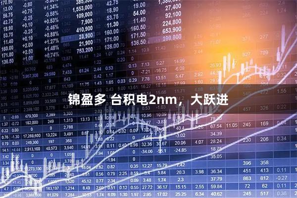 锦盈多 台积电2nm，大跃进