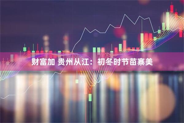 财富加 贵州从江：初冬时节苗寨美